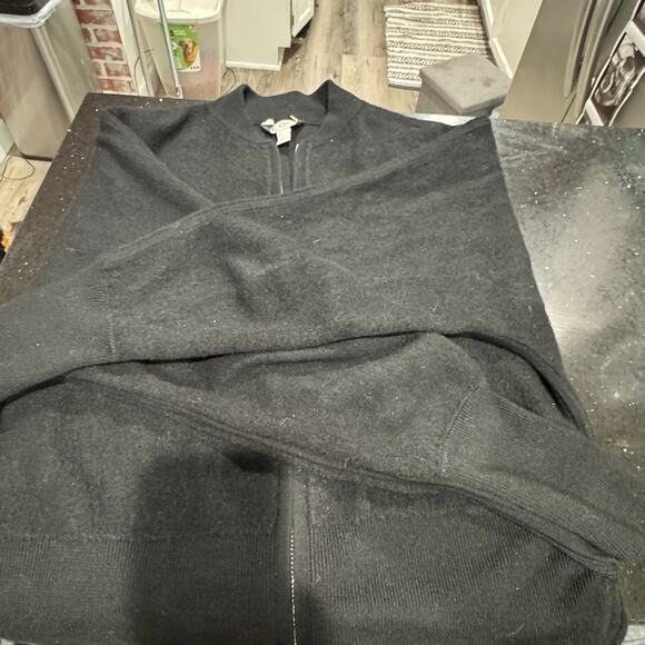 COS Womens Black Wool Bomber Jacket EUC Size Small - Picture 4 of 11